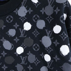 Louis Vuitton Yayoi Kusama Dot Monogram Sweatshirt Crew Neck Black — view 4