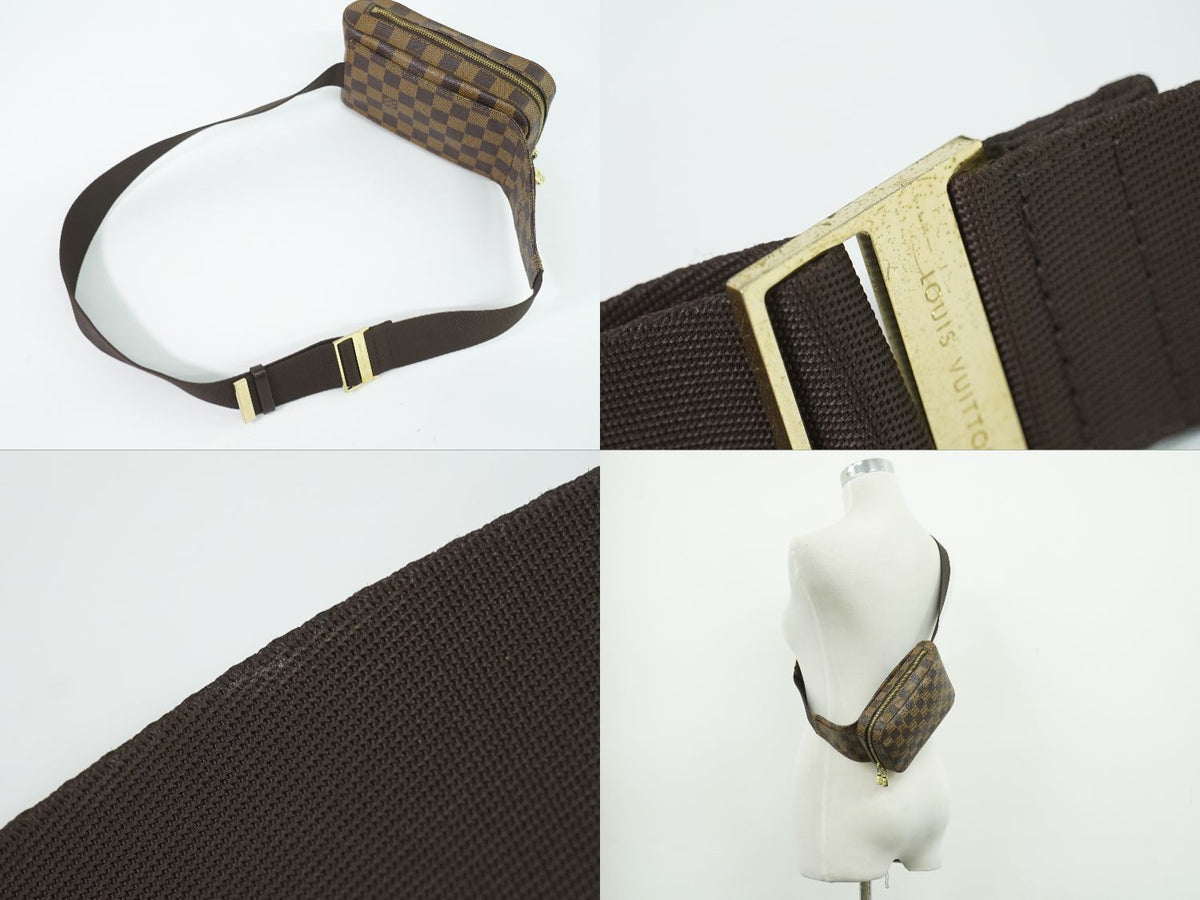 Louis Vuitton LV Damier Geronimos Ebene Belt Bag Brown — view 6
