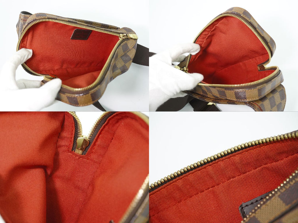 Louis Vuitton LV Damier Geronimos Ebene Belt Bag Brown — view 8