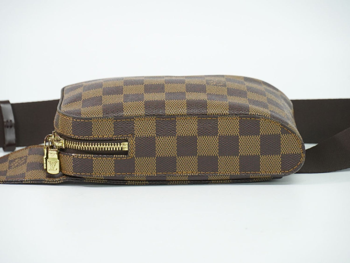 Louis Vuitton LV Damier Geronimos Ebene Belt Bag Brown — view 3