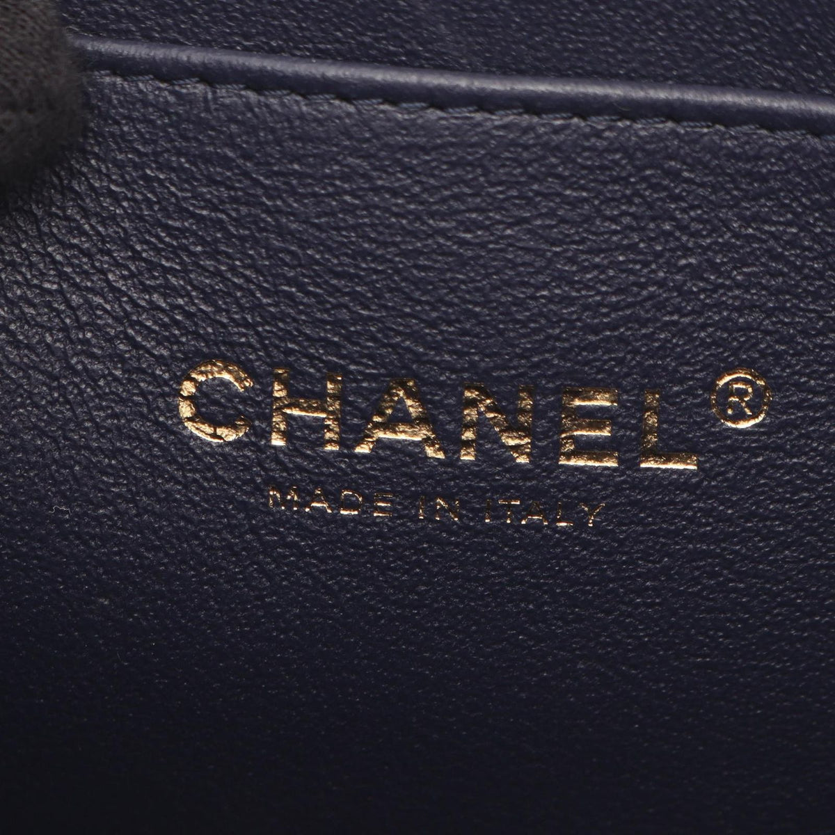 Chanel Shoulder Bag Quilted Vanity 2-Way Navy Caviar Leather Chain — view 4