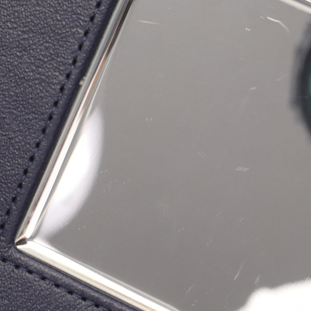 Chanel Shoulder Bag Quilted Vanity 2-Way Navy Caviar Leather Chain — view 6