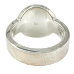 Gucci Trademark Oval Logo Silver Ring — view 3