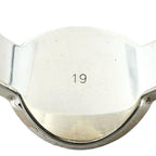 Gucci Trademark Oval Logo Silver Ring — view 5