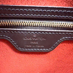 Louis Vuitton Looping GM Damier Ebene Leather Brown Shoulder Bag Gold — view 4