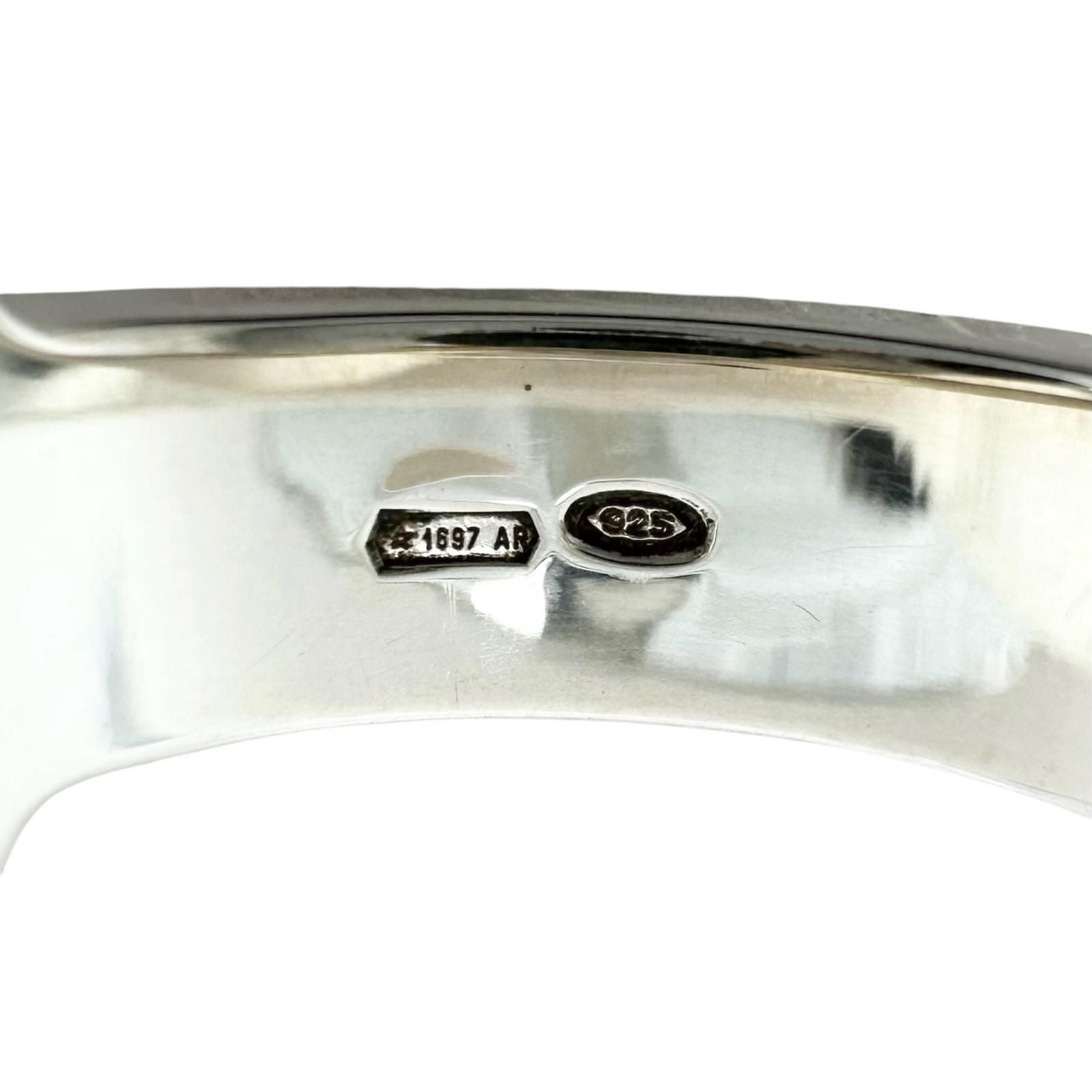 Gucci Trademark Oval Logo Silver Ring — view 6