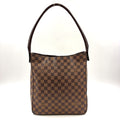 Louis Vuitton Looping GM Damier Ebene Leather Brown Shoulder Bag Gold