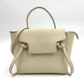 Celine Belt Bag Nano 2-Way Gray Leather Off White Silver