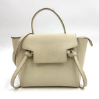 Celine Belt Bag Nano 2-Way Gray Leather Off White Silver
