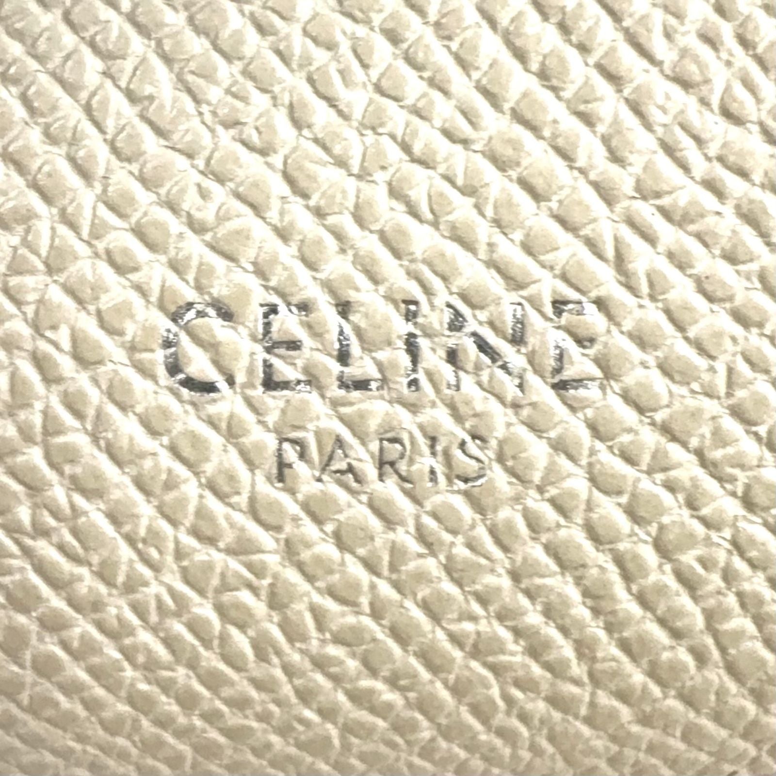 Celine Belt Bag Nano 2-Way Gray Leather Off White Silver — view 4