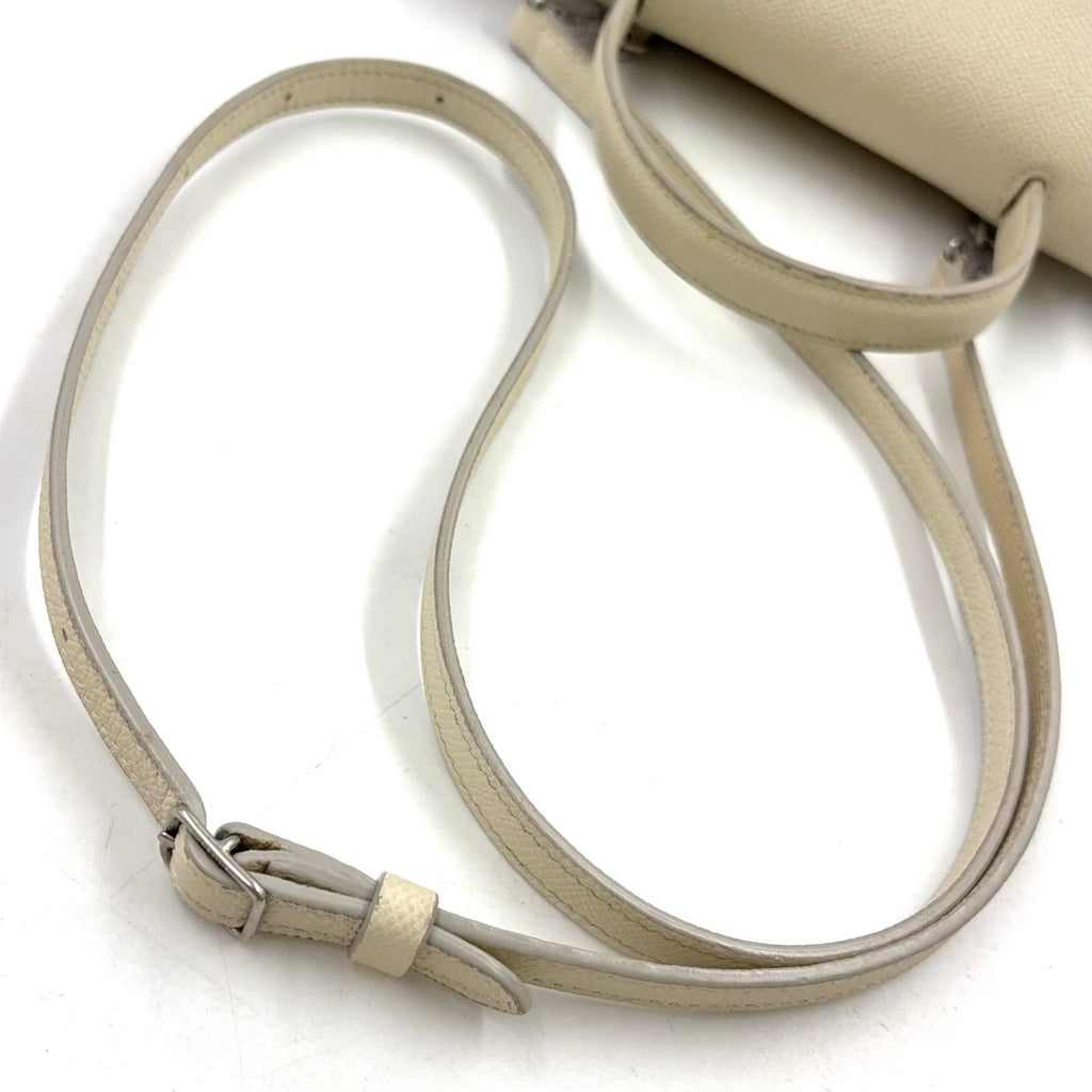 Celine Belt Bag Nano 2-Way Gray Leather Off White Silver — view 7