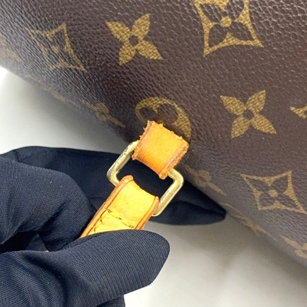Louis Vuitton Papillon 30 Monogram Leather Brown Light Handbag Gold — view 8