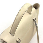 Celine Belt Bag Nano 2-Way Gray Leather Off White Silver — view 8