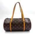 Louis Vuitton Papillon 30 Monogram Leather Brown Light Handbag Gold