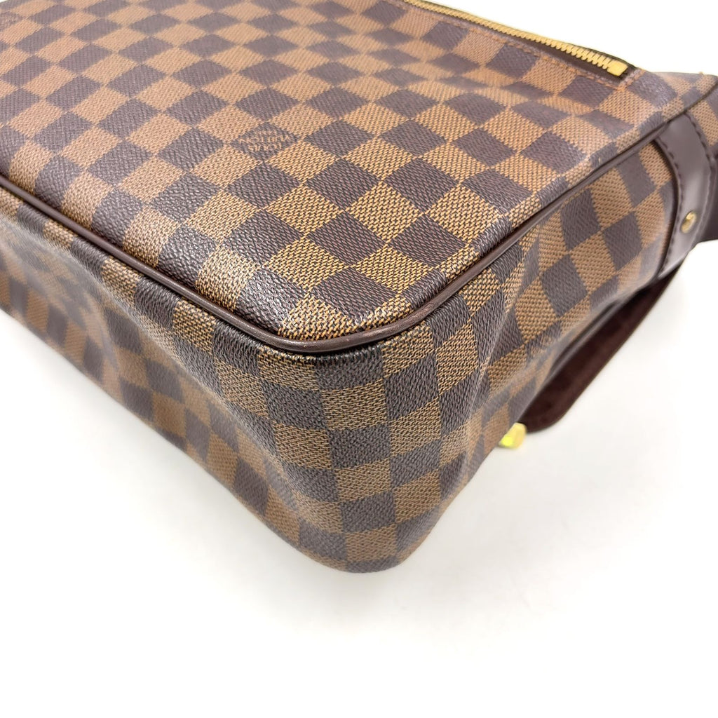 Louis Vuitton Messenger Melville Damier Ebene Leather Brown Shoulder Bag Gold — view 7