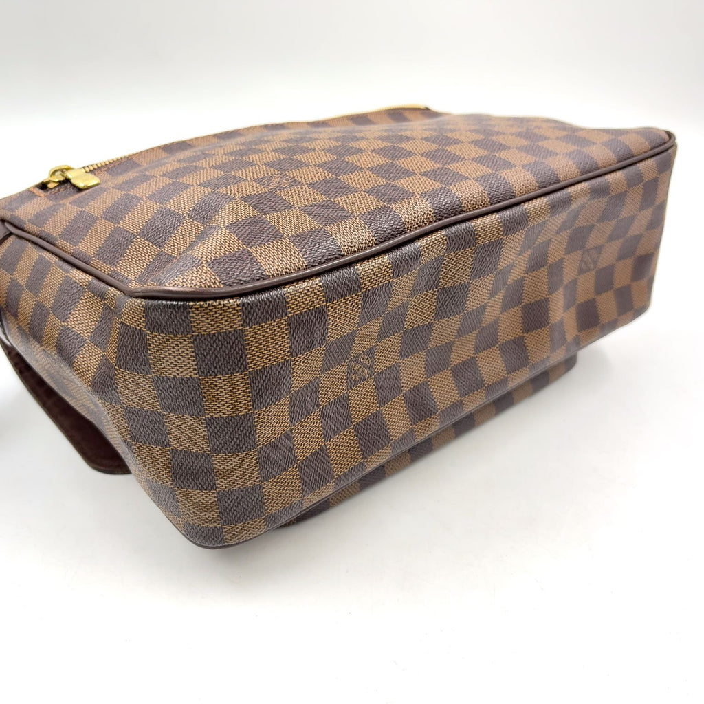 Louis Vuitton Messenger Melville Damier Ebene Leather Brown Shoulder Bag Gold — view 6