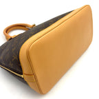 Louis Vuitton Alma PM Monogram Leather Brown Light Handbag Gold — view 5