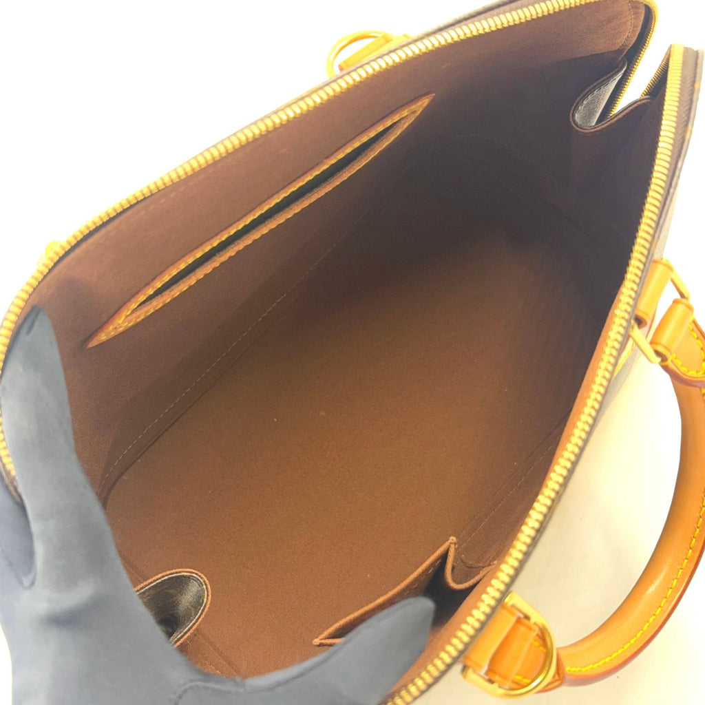 Louis Vuitton Alma PM Monogram Leather Brown Light Handbag Gold — view 3