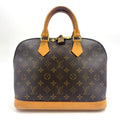 Louis Vuitton Alma PM Monogram Leather Brown Light Handbag Gold