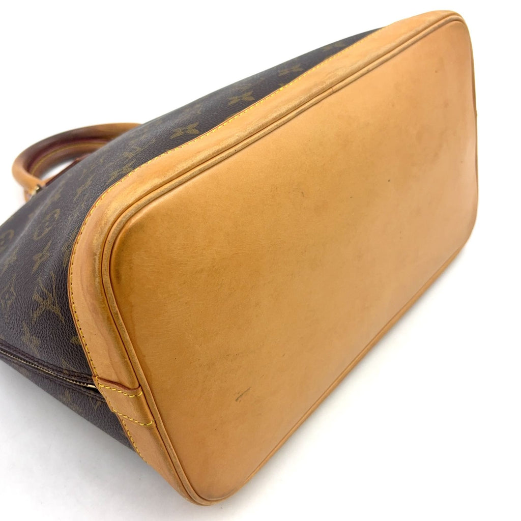 Louis Vuitton Alma PM Monogram Leather Brown Light Handbag Gold — view 5