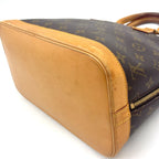 Louis Vuitton Alma PM Monogram Leather Brown Light Handbag Gold — view 6
