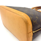 Louis Vuitton Alma PM Monogram Leather Brown Light Handbag Gold — view 8
