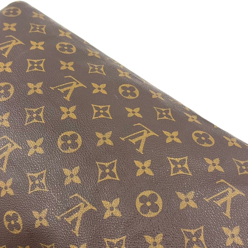 Louis Vuitton Speedy 35 Monogram Leather Brown Handbag Gold — view 8