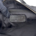 Chanel New Travel Line Leather Nylon Black Handbag — view 4