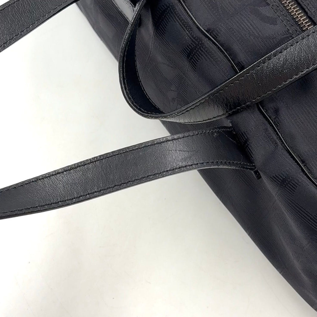 Chanel New Travel Line Leather Nylon Black Handbag — view 6