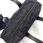 Chanel New Travel Line Leather Nylon Black Handbag — view 8
