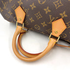Louis Vuitton Speedy 30 Monogram Leather Brown Light Handbag Gold — view 5