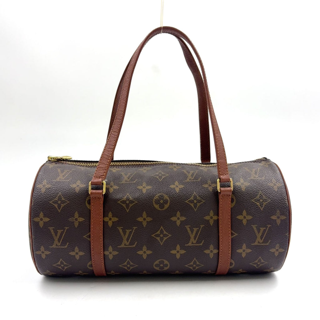 Louis Vuitton Vintage Papillon 30 Monogram Leather Brown Light Handbag