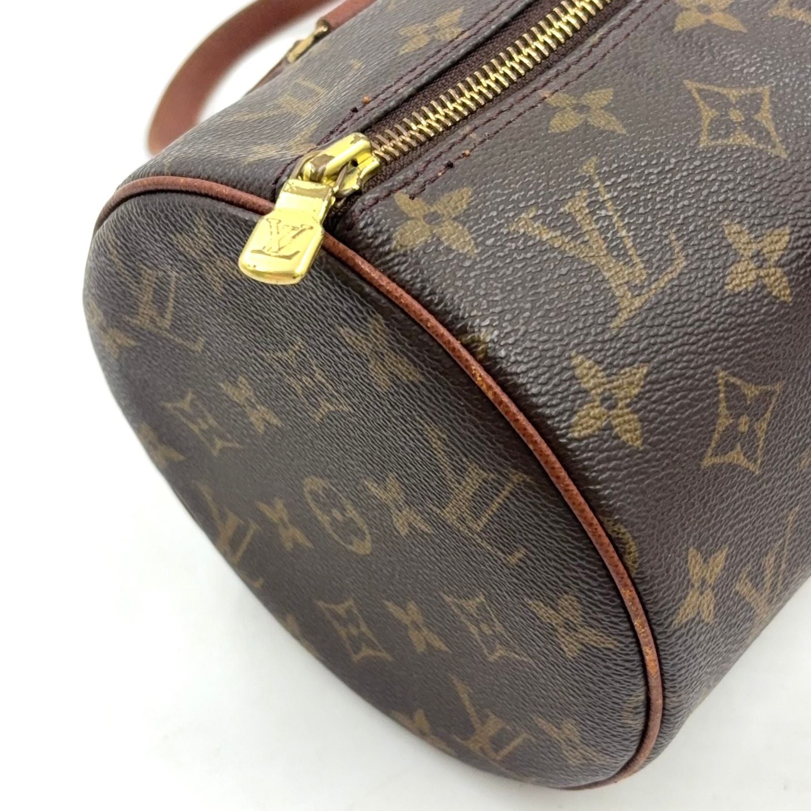 Louis Vuitton Vintage Papillon 30 Monogram Leather Brown Light Handbag — view 8