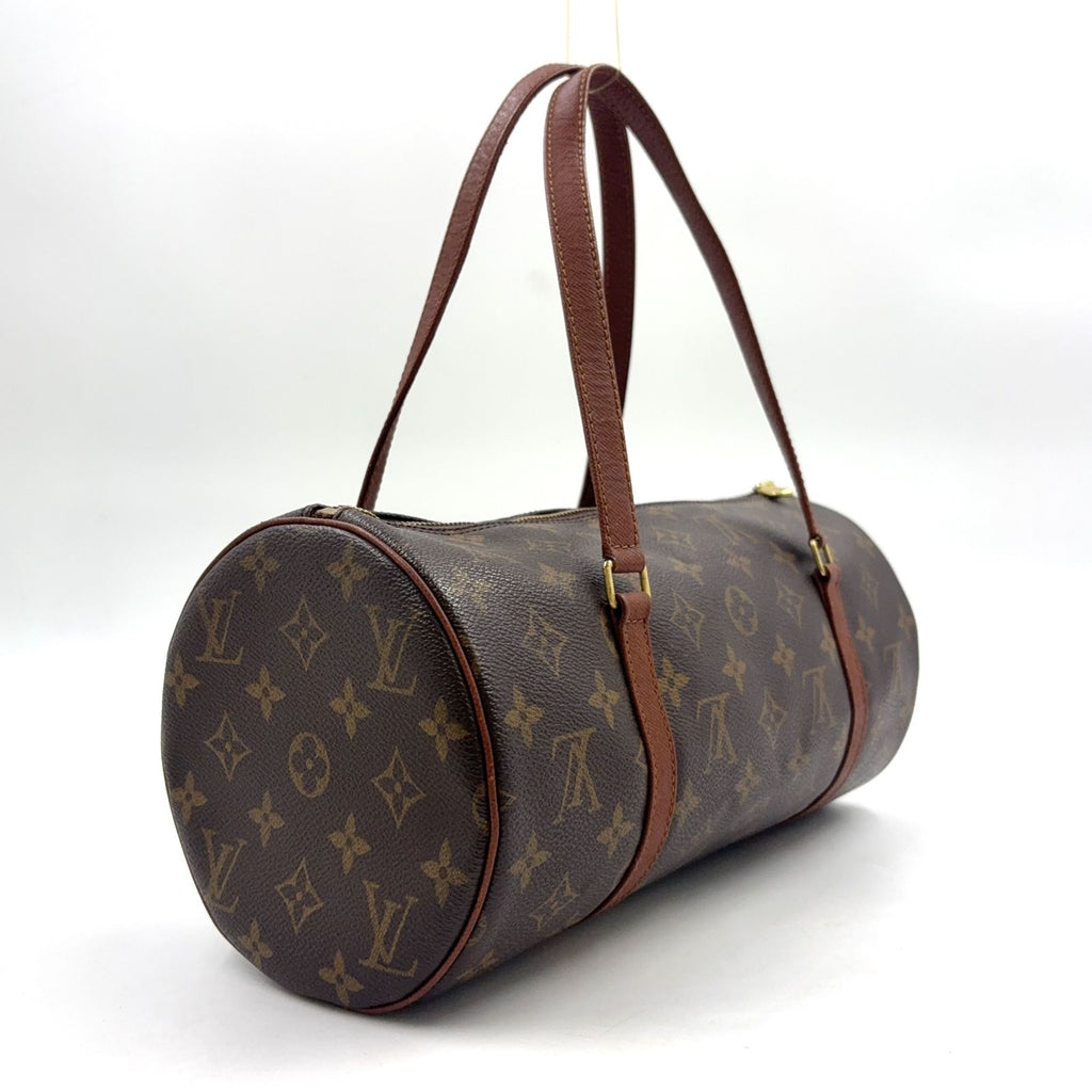 Louis Vuitton Vintage Papillon 30 Monogram Leather Brown Light Handbag — view 2