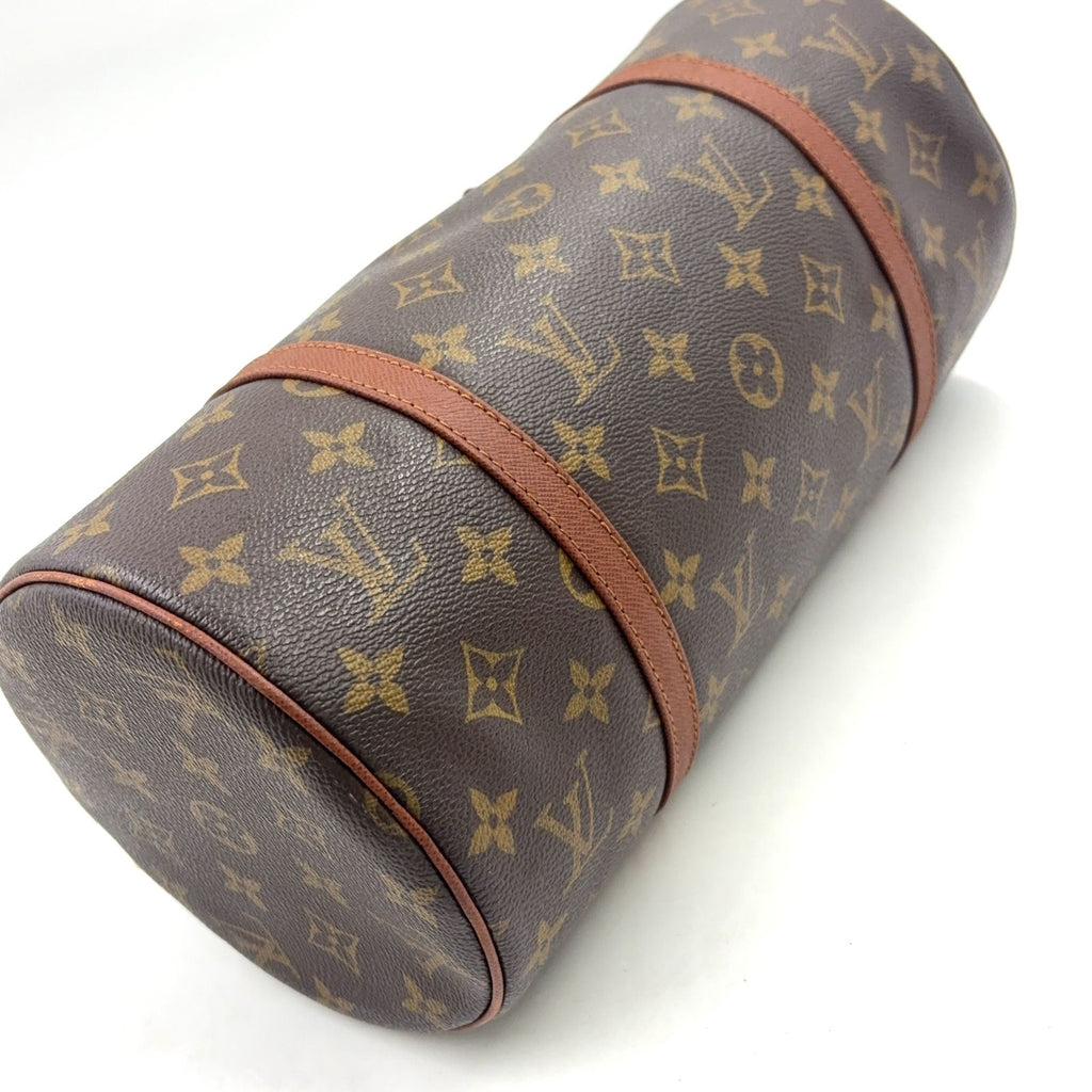 Louis Vuitton Vintage Papillon 30 Monogram Leather Brown Light Handbag — view 5