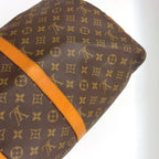 Louis Vuitton Keepall Bandouliere 55 Monogram Leather Brown Light Boston Bag — view 8