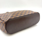 Louis Vuitton Saria Horizon Tal Damier Ebene Leather Brown Handbag Gold — view 8