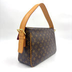 Louis Vuitton Vivacite GM Monogram Leather Brown Shoulder Bag Gold — view 2