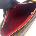 Louis Vuitton Vivacite GM Monogram Leather Brown Shoulder Bag Gold — view 3