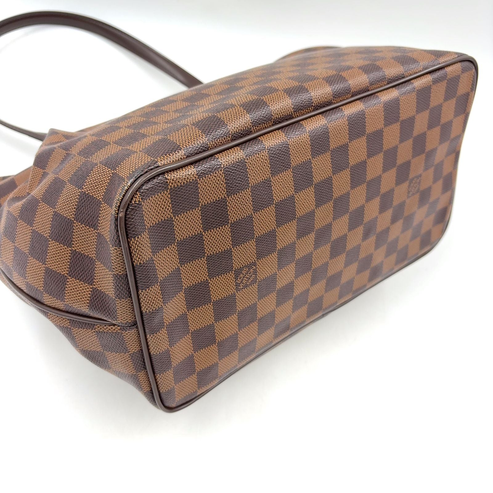 Louis Vuitton Westminster GM Damier Ebene Leather Brown Tote Bag Gold — view 6