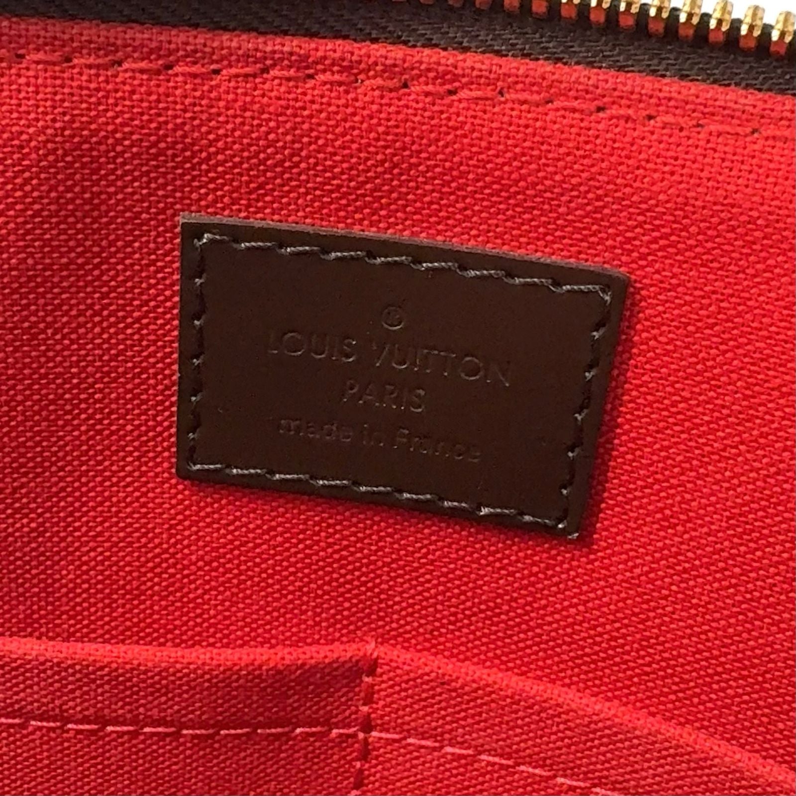 Louis Vuitton Westminster GM Damier Ebene Leather Brown Tote Bag Gold — view 4
