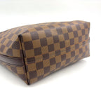 Louis Vuitton Illovo MM Damier Ebene Leather Brown Shoulder Bag Gold — view 7