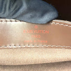 Louis Vuitton Naviglio Damier Ebene Leather Brown Shoulder Bag Gold — view 4