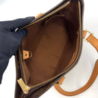 Louis Vuitton Cabas Piano Monogram Leather Brown Light Tote Bag Gold — view 3