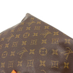 Louis Vuitton Cabas Piano Monogram Leather Brown Light Tote Bag Gold — view 8