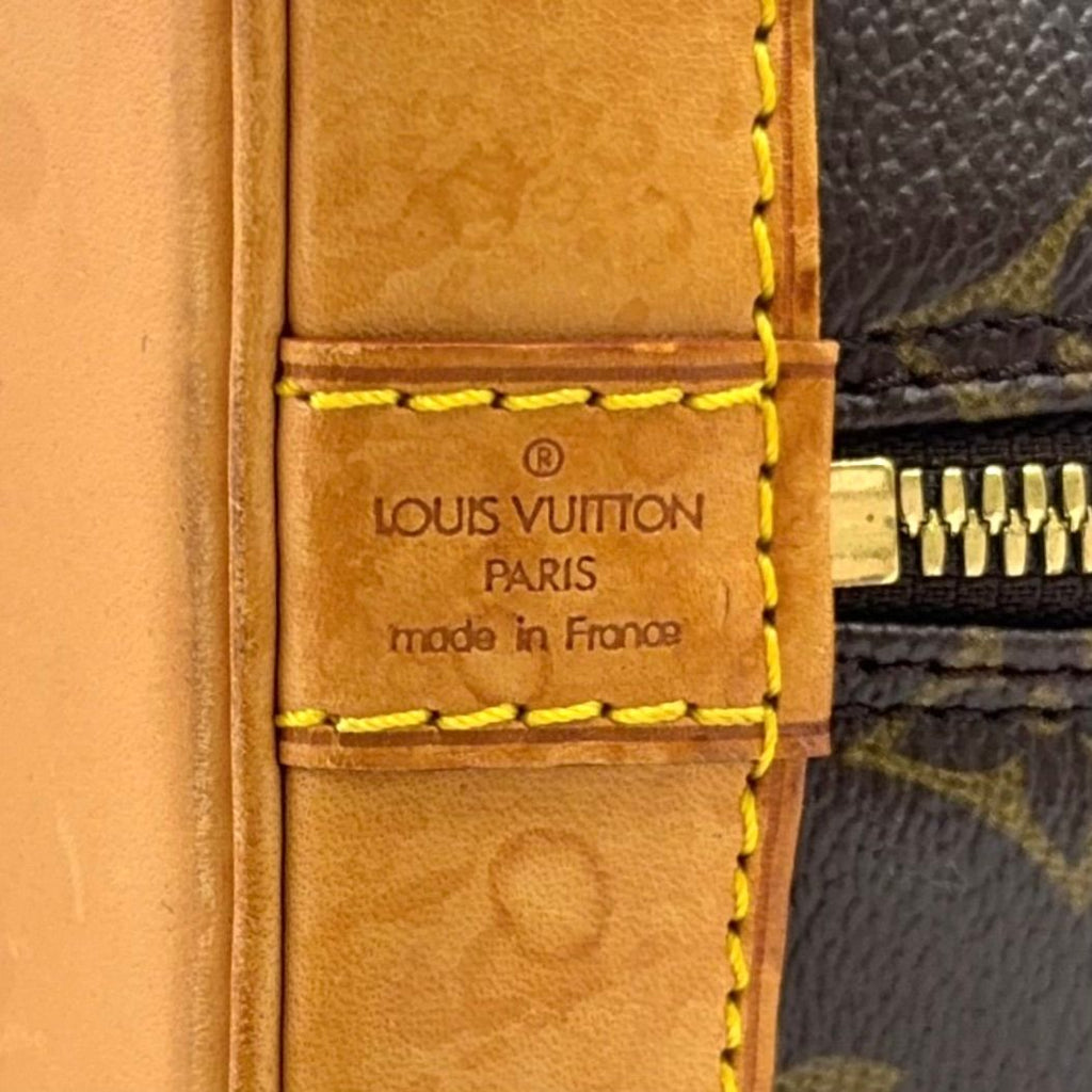 Louis Vuitton Alma PM Monogram Leather Brown Light Handbag Gold — view 4