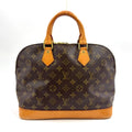 Louis Vuitton Alma PM Monogram Leather Brown Light Handbag Gold