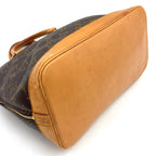 Louis Vuitton Alma PM Monogram Leather Brown Light Handbag Gold — view 5