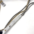 Chanel Gabrielle Calfskin Silver Chain Shoulder Bag Gold — view 5