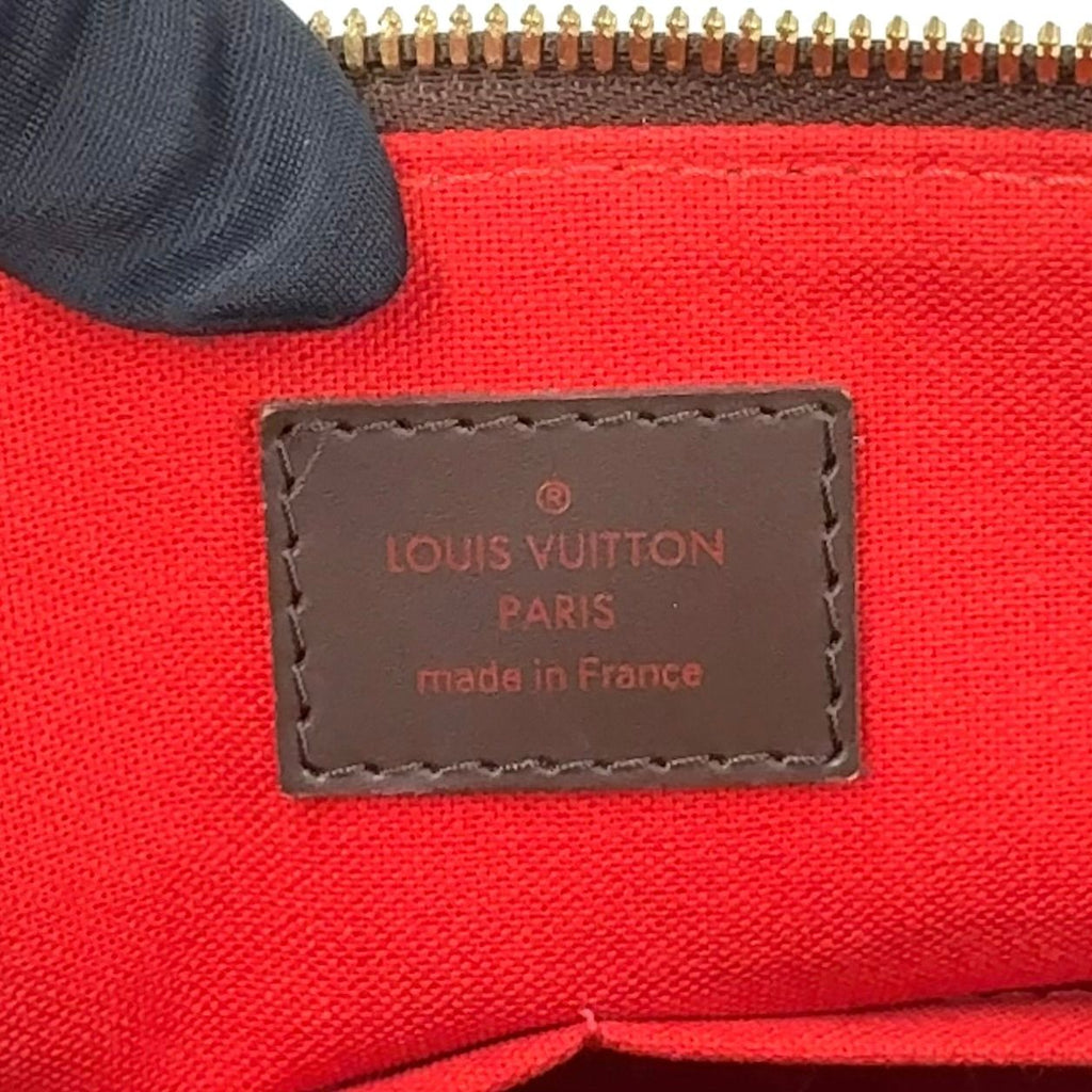 Louis Vuitton Westminster GM Damier Ebene Leather Brown Tote Bag Gold — view 4